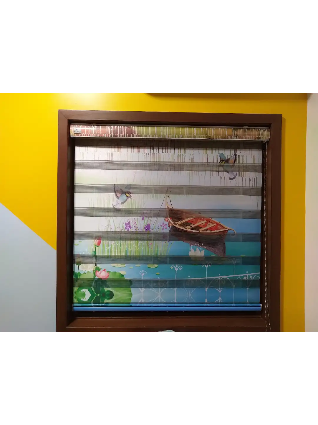 Modern blinds in a home